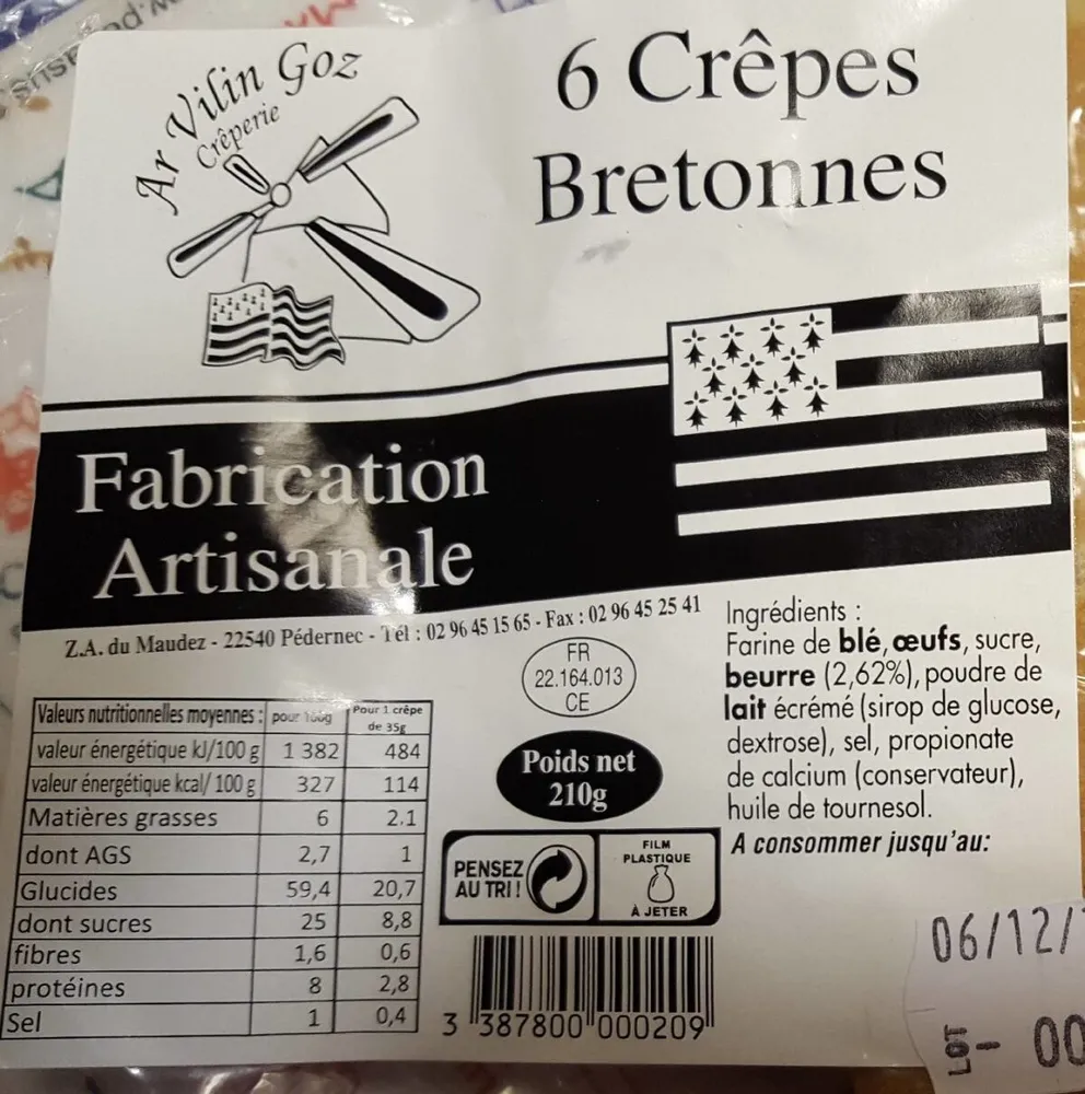 Crêpes bretonnes