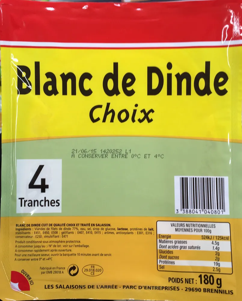 Blanc de Dinde Choix