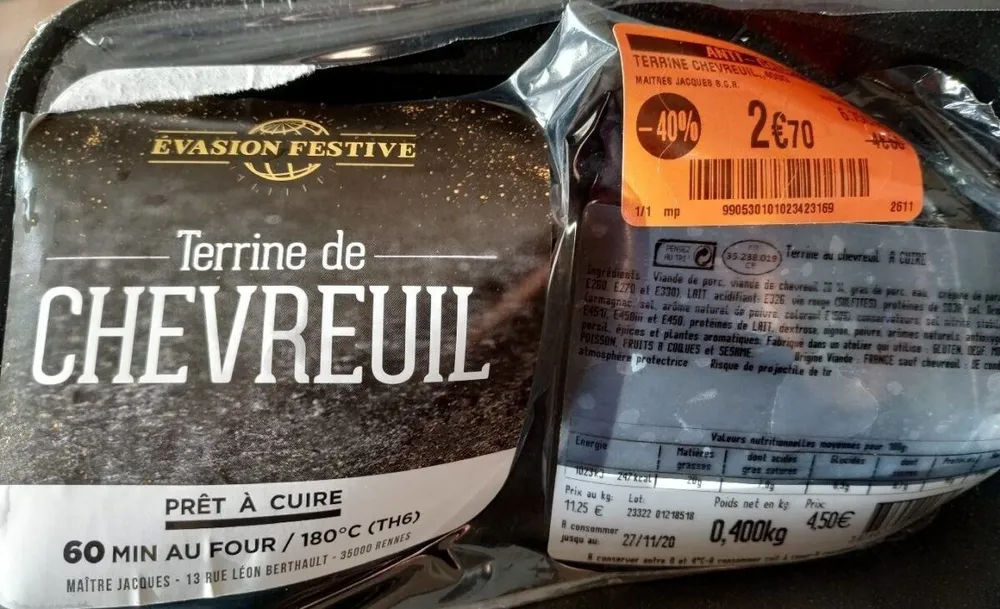 Terrine de chevreuil