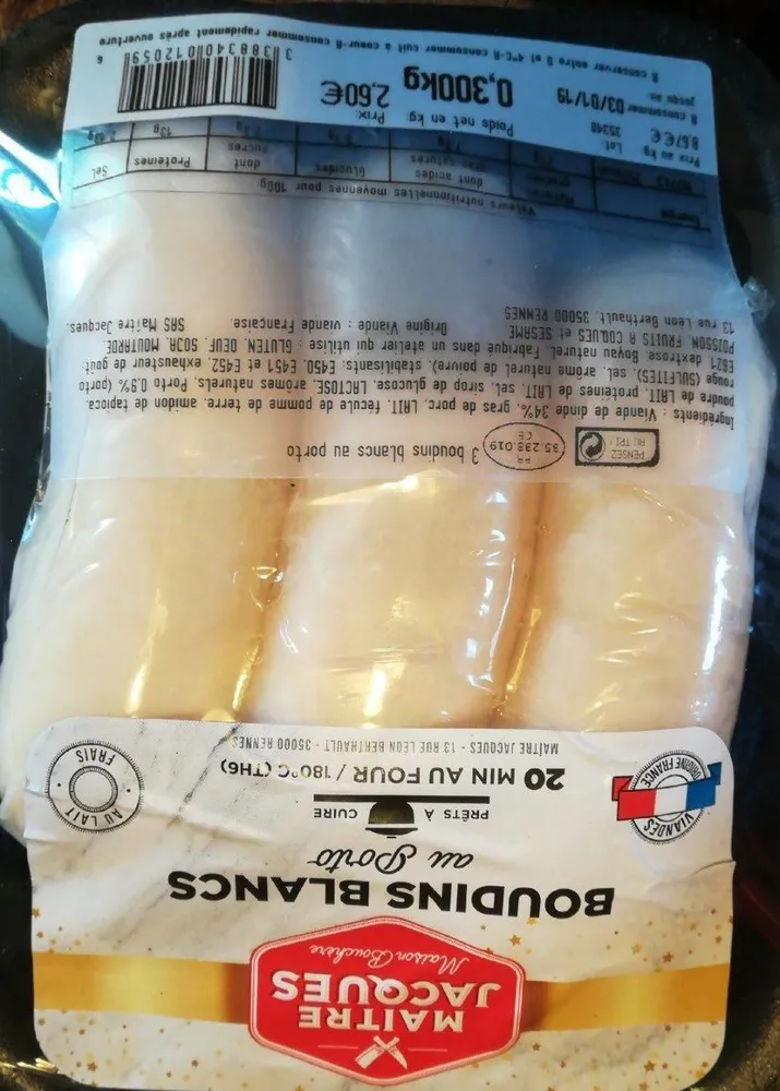 Boudin blanc au Porto