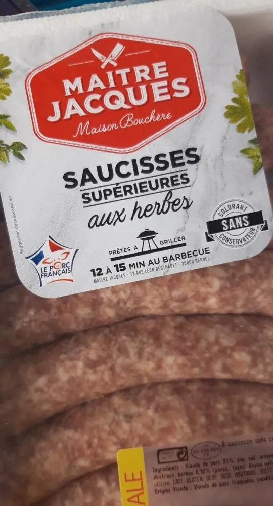 Saucisse supérieur aux herbe