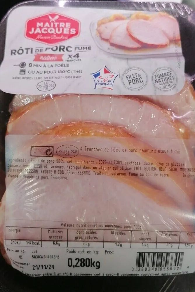 RÔTI DE PORC FUMÉ