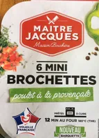6 mini brochettes de poulet