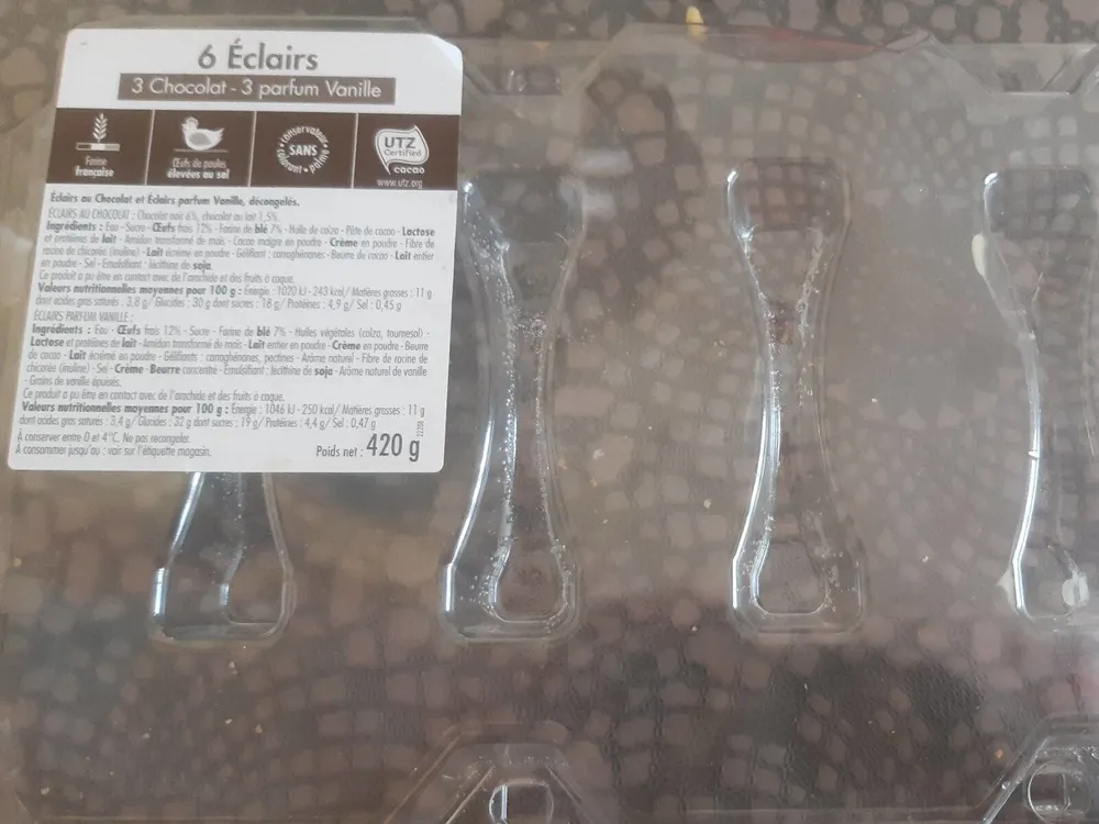 Éclair vanille et chocolat