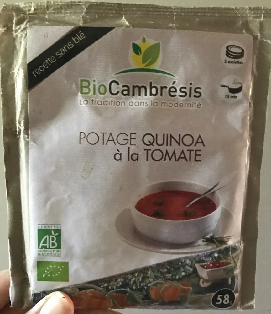 Potage quinoa à la tomate