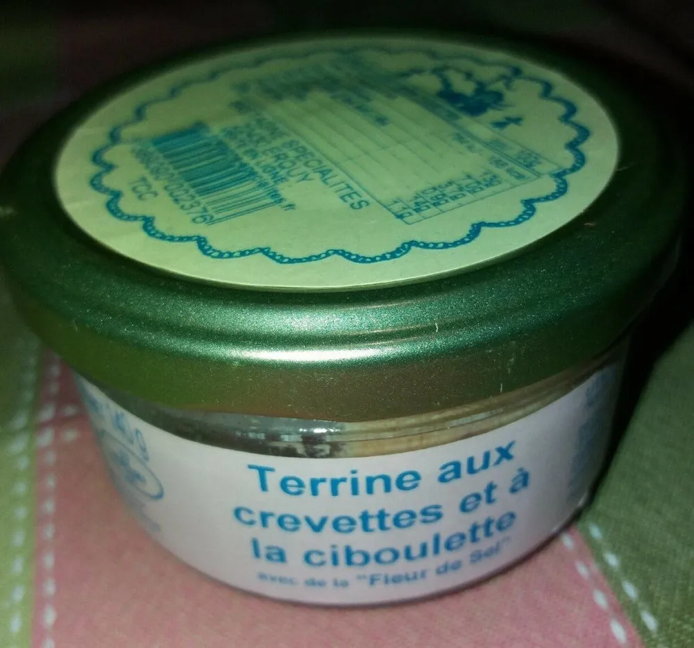 Terrine crevettes et ciboulette