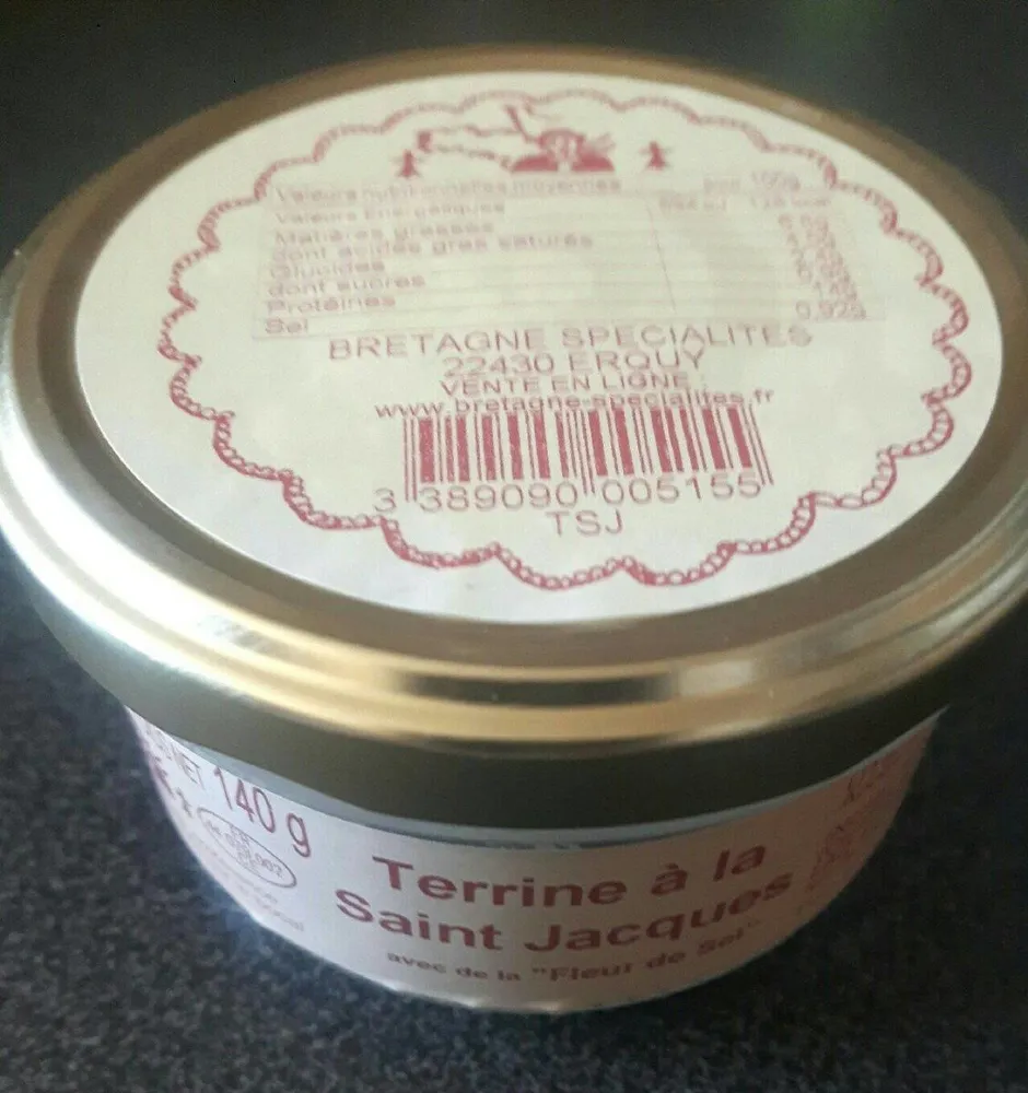 Terrine a la saint jacques avec fleur de sel