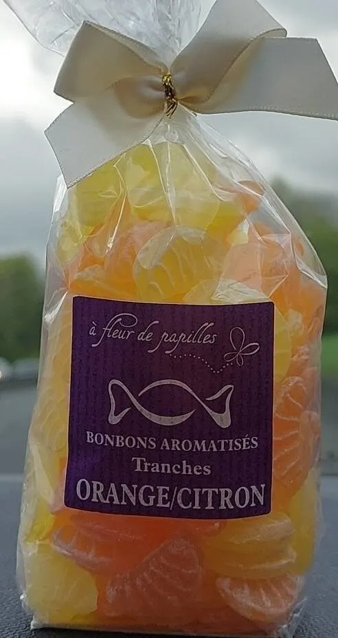 Bonbons aromatisés tranches ORANGE/CITRON