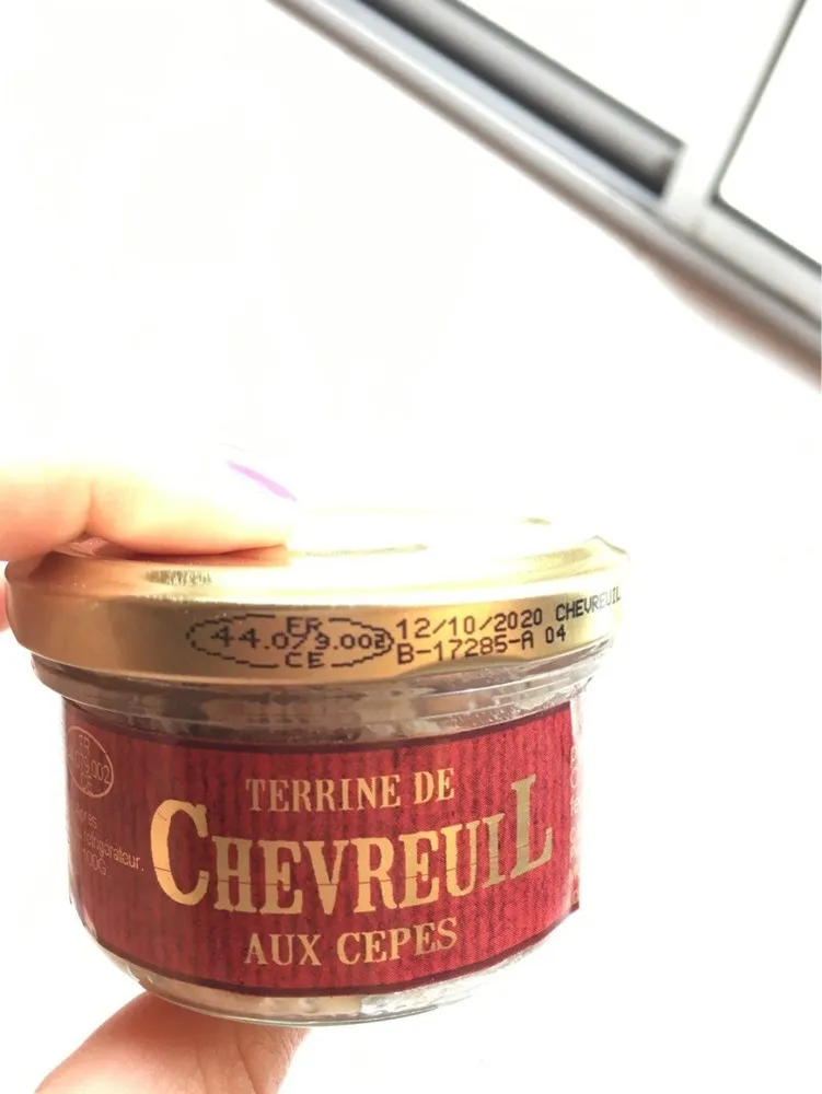 Terrine de chevreuil aux cepes