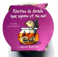Rillettes de dorade aux oignons et au miel