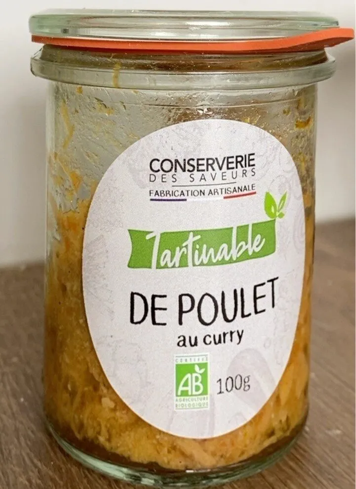 Tartinable de poulet rôti curry