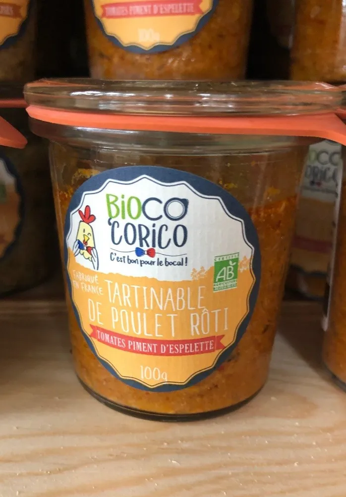 Tartinable de poulet rôti tomates piment d'espelette