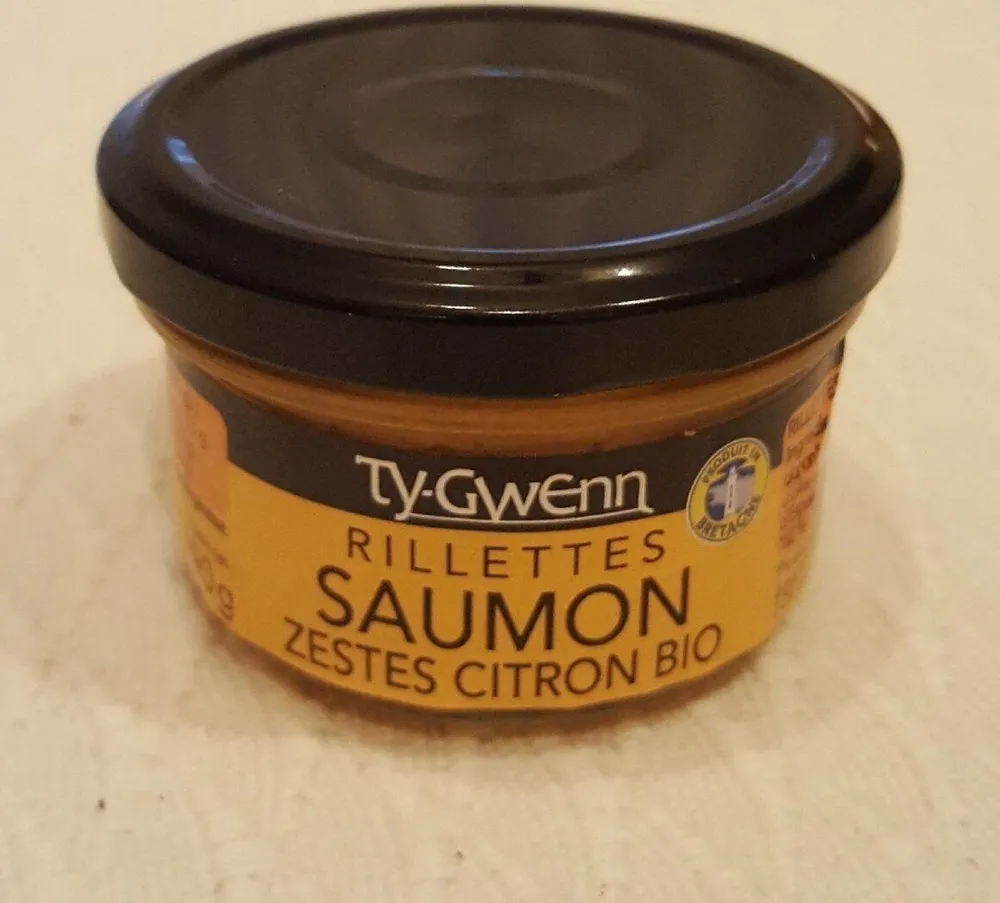 Rillettes de saumon aux zestes de citron