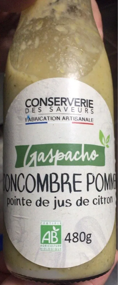 Gaspacho concombre pomme