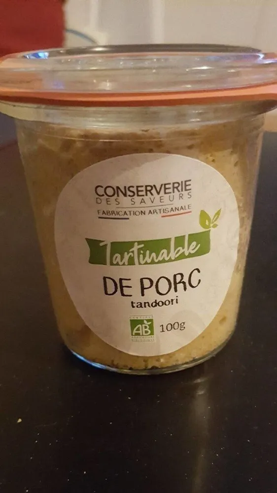 tartinable de porc tandoori