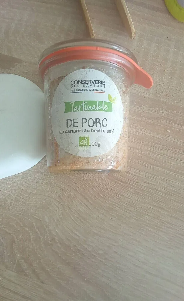 Tartinables de porc au caramel au beurre salé