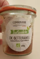 Tartinable de betteraves noisettes torréfiées
