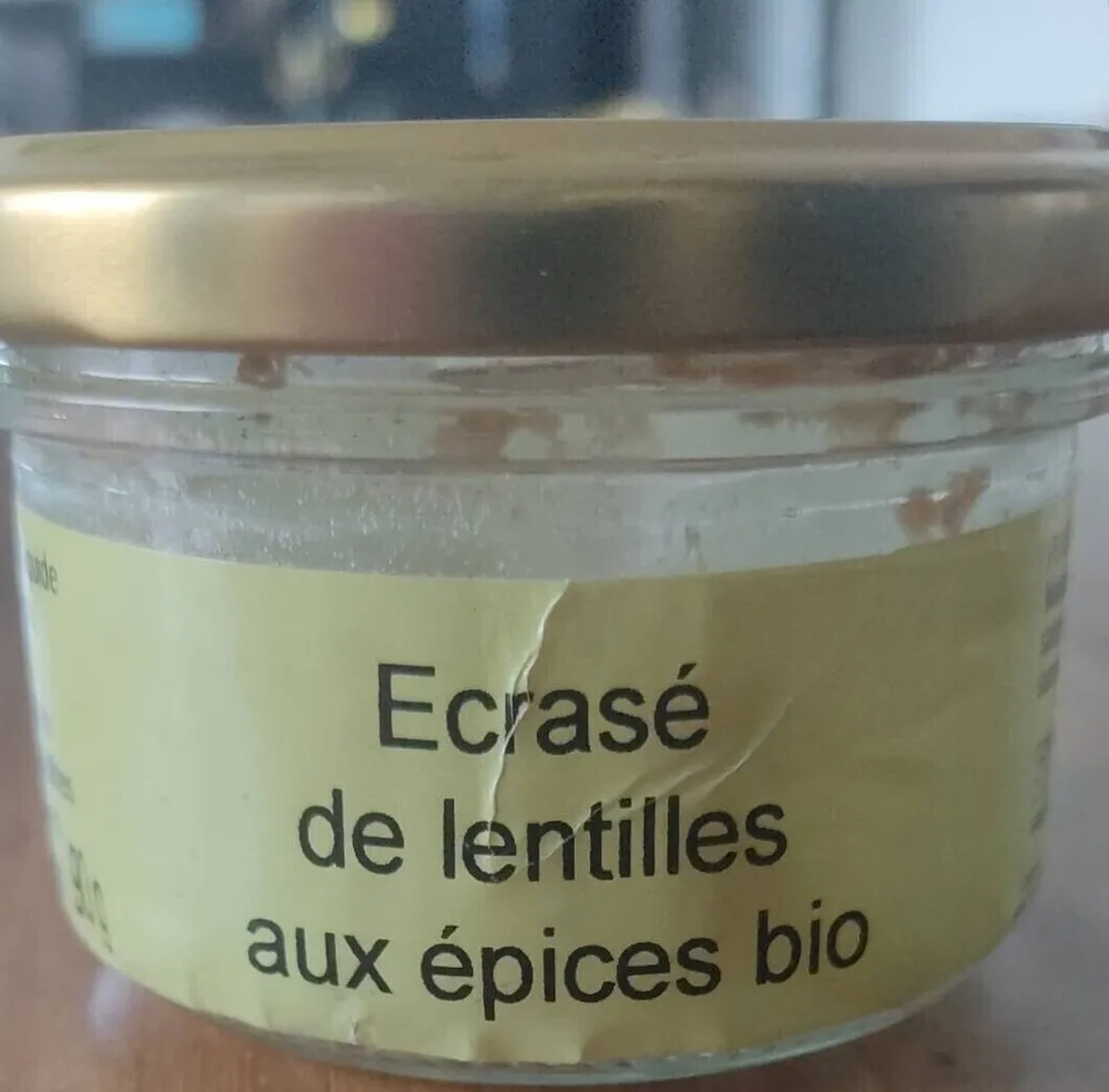 Écrasé de lentilles aux épices bio