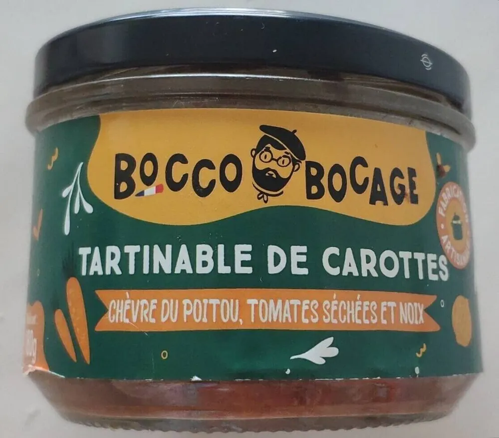 Tartinable de carotte, chèvre du Poitou, tomates séchées