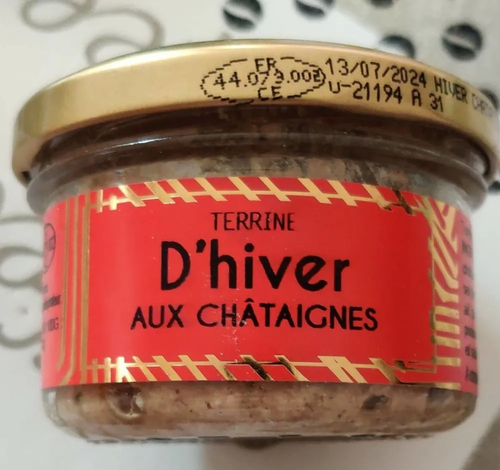 Terrine d'hiver aux châtaignes