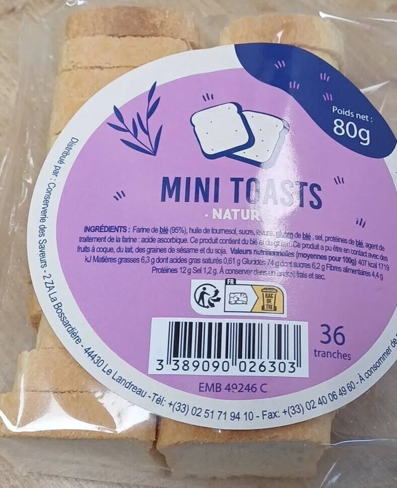 Mini toasts