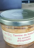 Terrine de bœuf au piment d'espelette