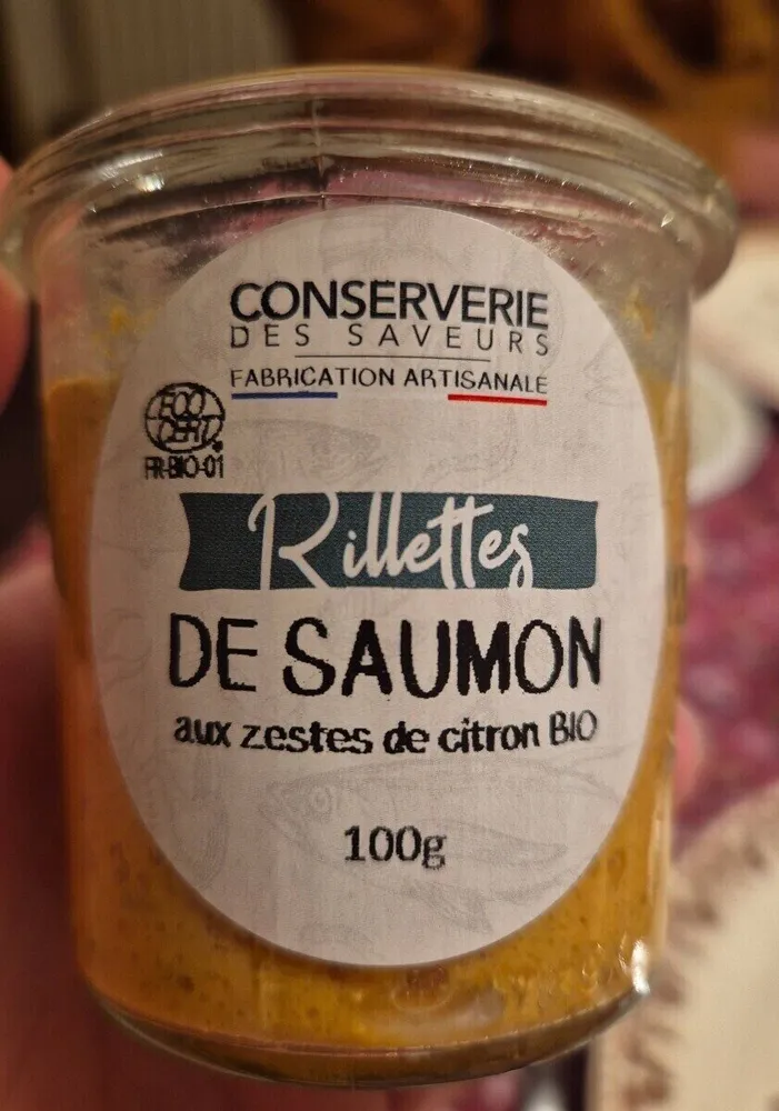 Rillette de saumon aux zestes de citron bio