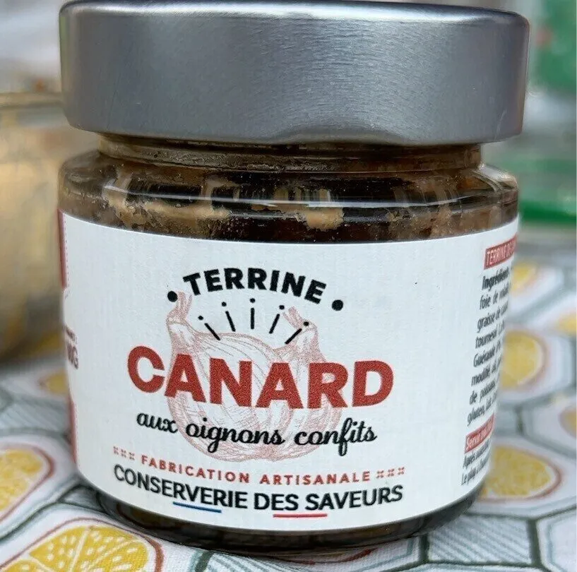 Terrine canard aux oignons confits