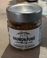Rillettes saumon fule caramelise au miel