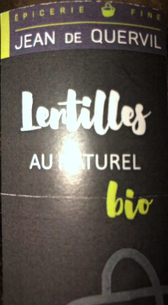 Lentilles au naturel bio