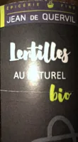 Lentilles au naturel bio