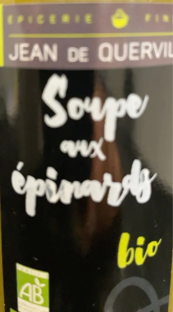 Soupe aix epinards