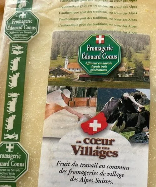 Le gruyère  suisse fruité