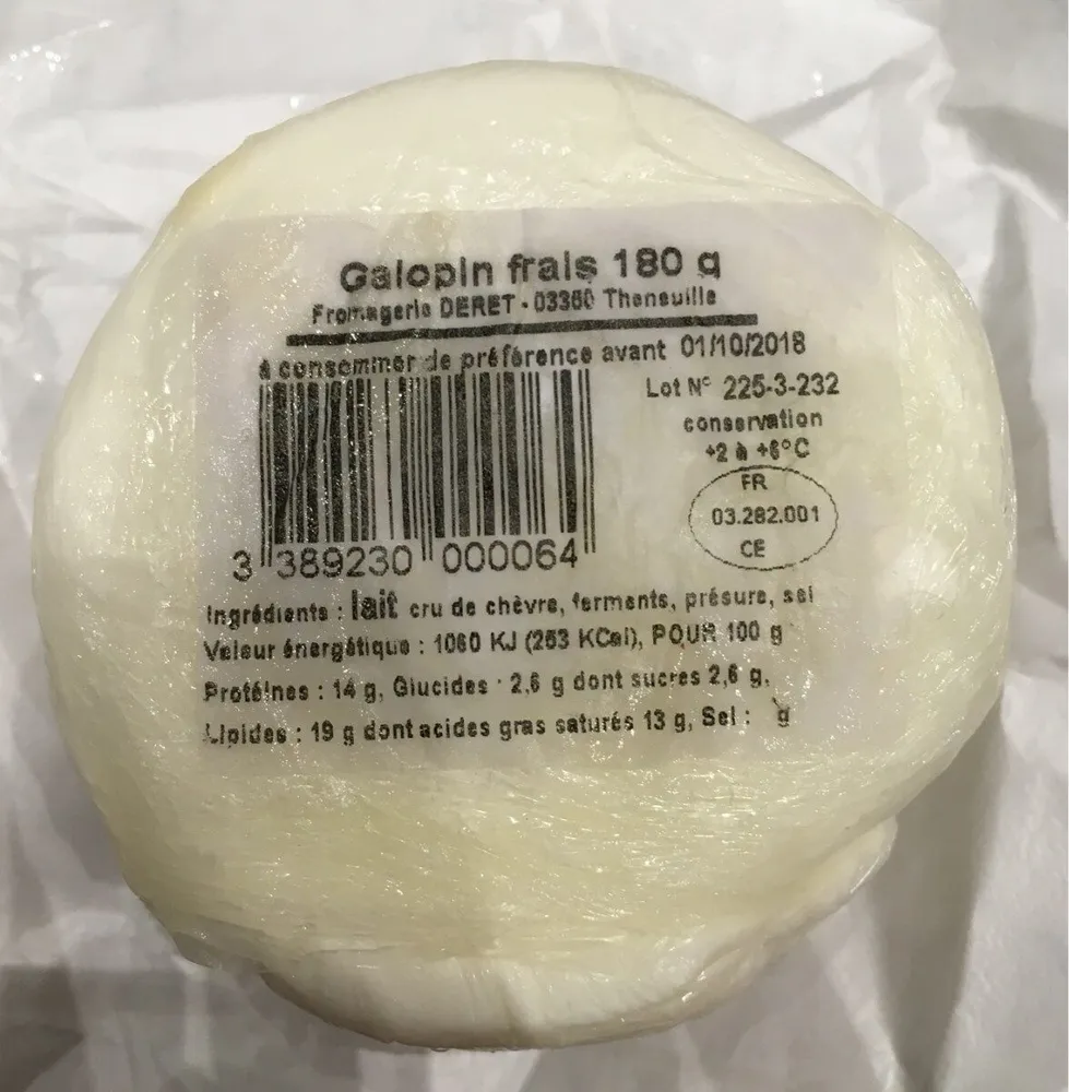 Galopin frais 180gr