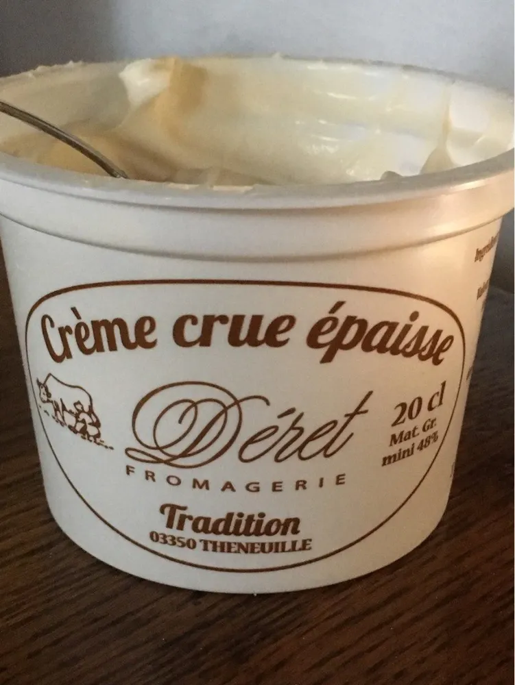 Crème crue épaisse