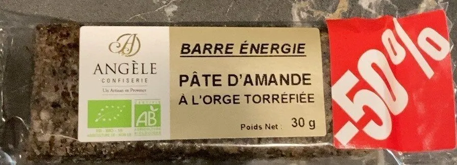 Barre énergie pâte d’amande