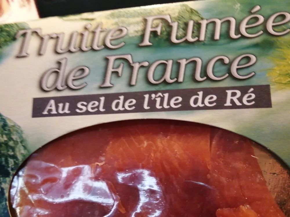 Truite fumée de France
