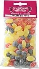 Bonbons des Vosges parfums fruits de pays