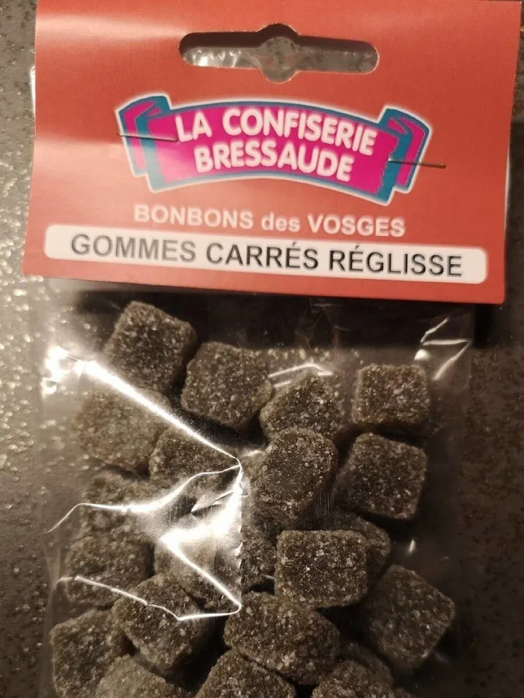 Gommes carrés réglisse