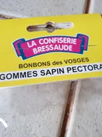 Bonbons des Vosges gommes sapin pectoral