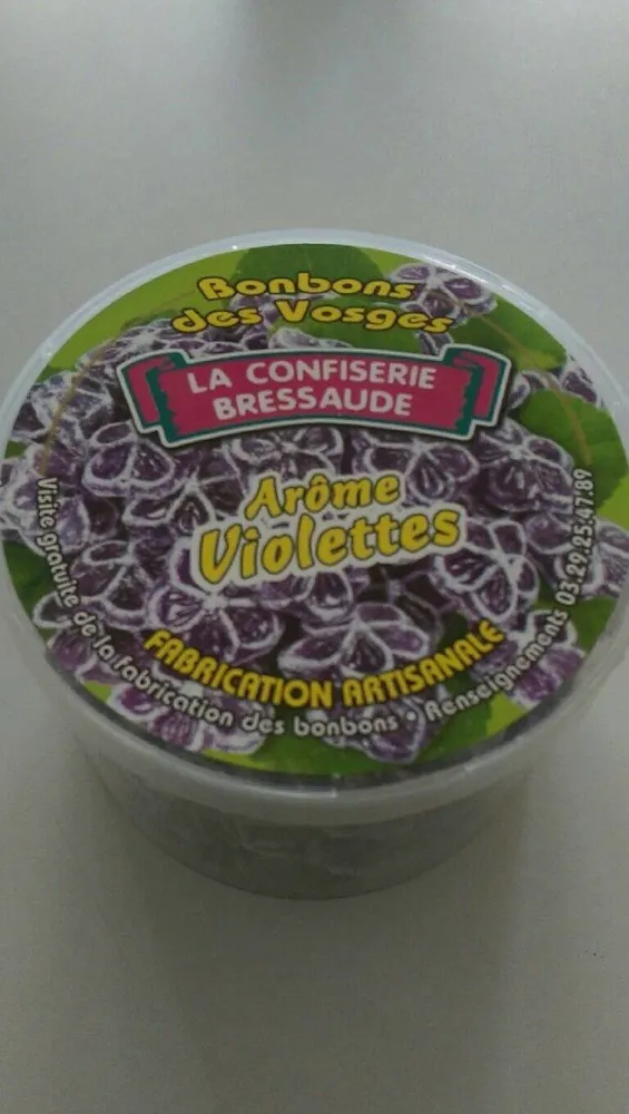 Bonbons des Vosges arôme violettes
