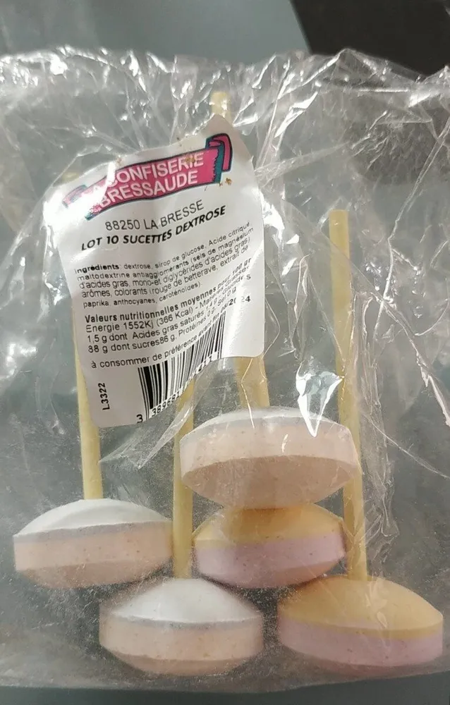 Sucette dextrose