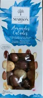 Amandes calades chocolats lait & blanc et crème de nougat