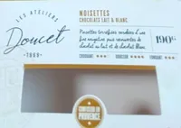 Noisettes chocolats lait et blanc