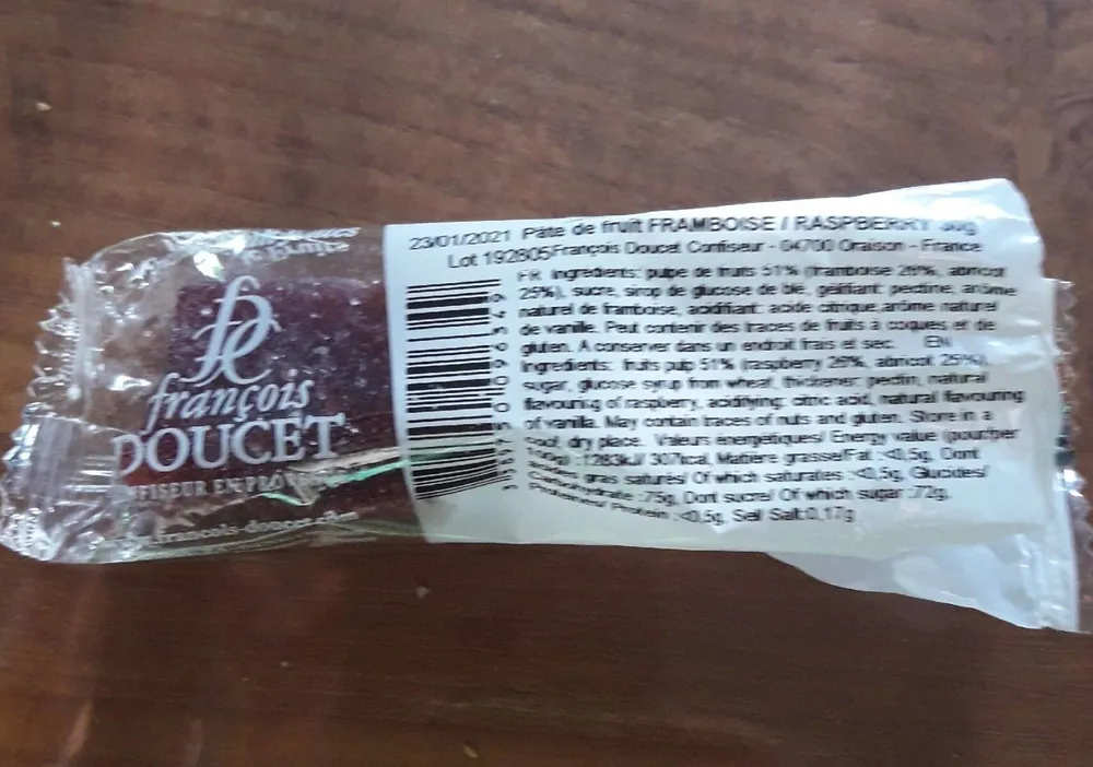 pâtes  de fruits
