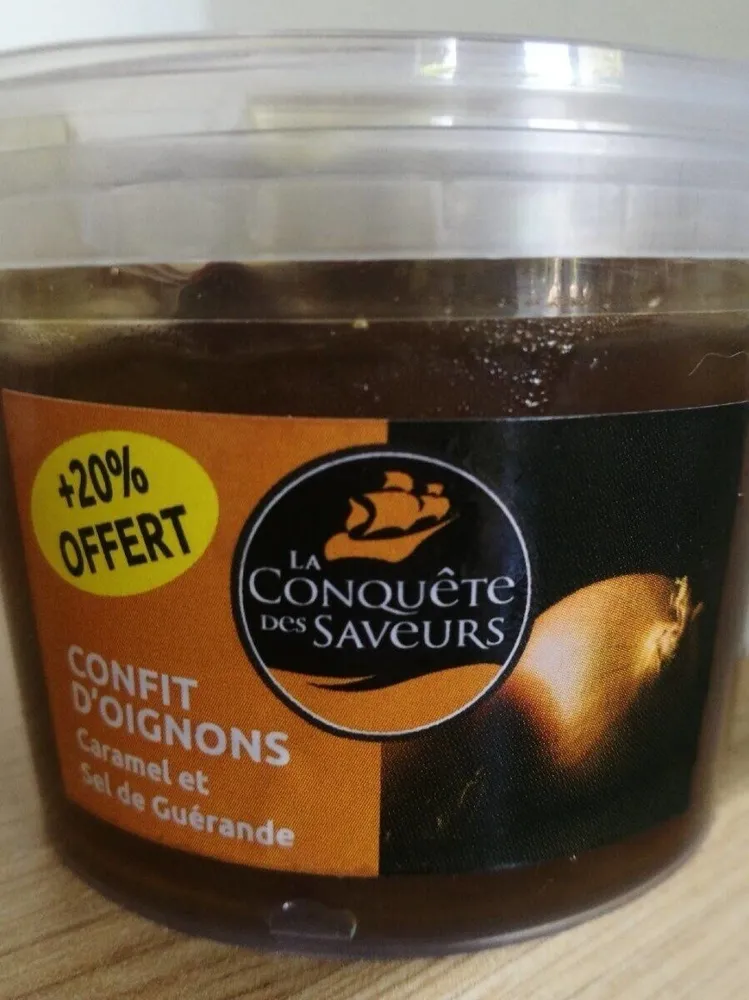 Confit d'oignons caramel et sel de guérande