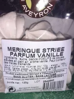 Meringue striée parfum vanille