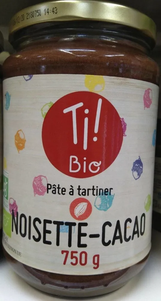 Pâte à tartiner noisette cacao