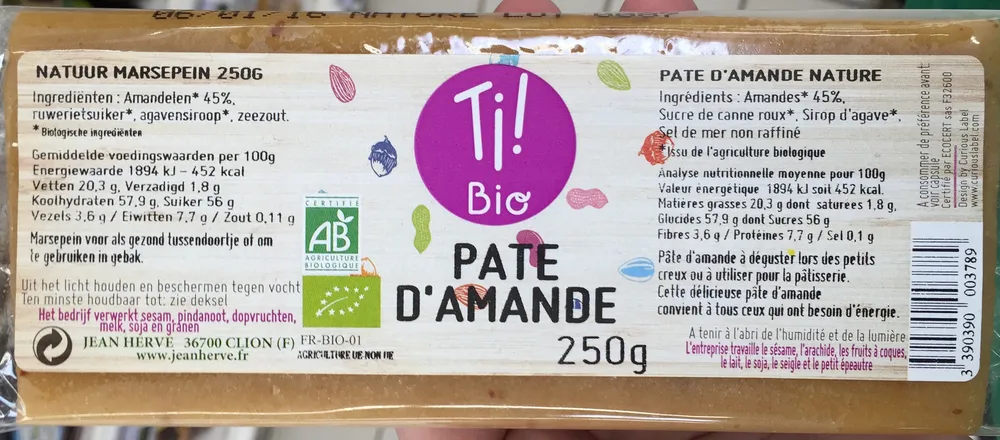 Pate d'amande