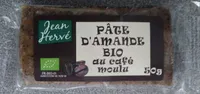 Pâte d'amande bio au café moulu